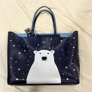Kate Spade Huge Len Polar Bear Tote